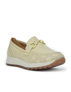 Mocasines Deportivos Kangaroos Mujer Beige 800-17 2