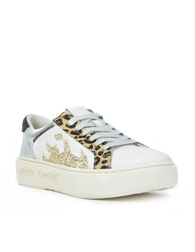 Zapatillas Deportivas Ligeras Kangaroos Mujer Blanco Plata K179-9