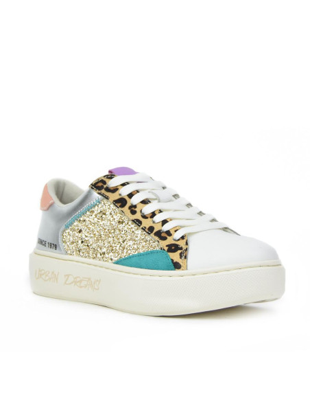 Zapatillas Deportivas Ligeras Kangaroos Mujer Blanco Plata K178-15