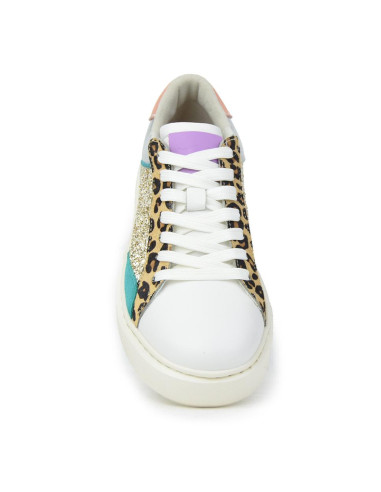 Zapatillas Deportivas Ligeras Kangaroos Mujer Blanco Plata K178-15