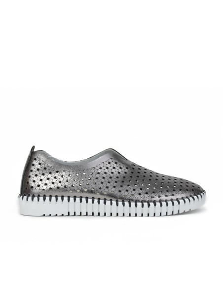 Zapatillas Kangaroos Mujer Metal Plomo K198-19