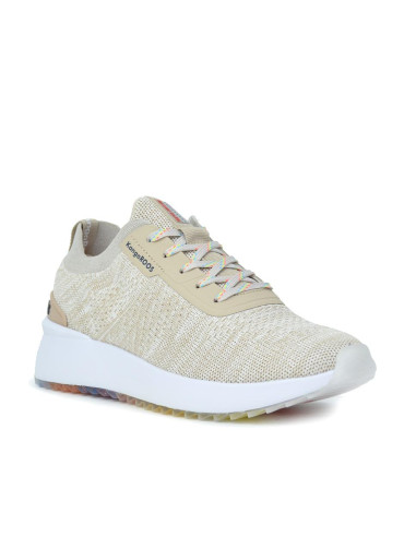 Zapatillas Deportivas Kangaroos Mujer Beige K165-7