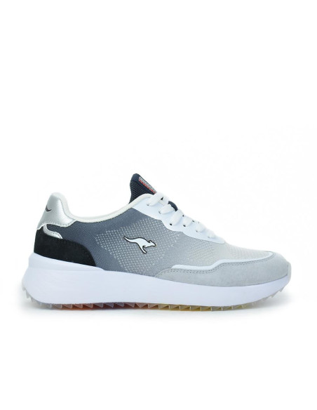 Zapatillas Deportivas Kangaroos Mujer Degradé Negro Gris K163-1
