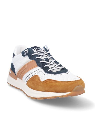 Zapatillas Deportivas Kangaroos Hombre Blanco Y Taupe K95-5