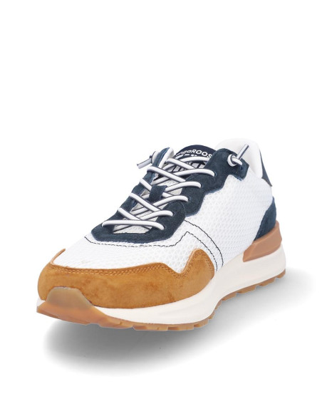 Zapatillas Deportivas Kangaroos Hombre Blanco Y Taupe K95-5