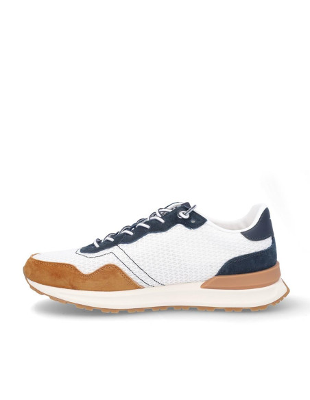 Zapatillas Deportivas Kangaroos Hombre Blanco Y Taupe K95-5