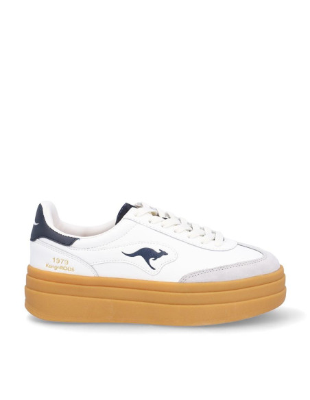 Zapatillas Deportivas Plataforma Kangaroos Mujer Blanco K171-12