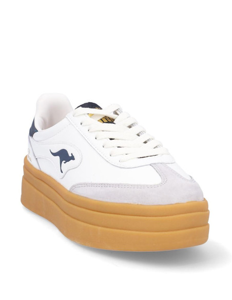 Zapatillas Deportivas Plataforma Kangaroos Mujer Blanco K171-12