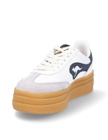 Zapatillas Deportivas Plataforma Kangaroos Mujer Blanco K171-12