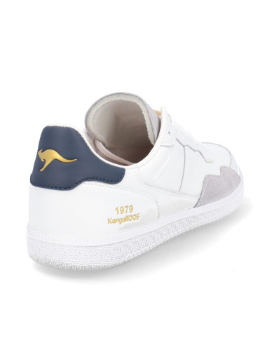 Deportivos Cordones Kangaroos Hombre Blanco K552-2