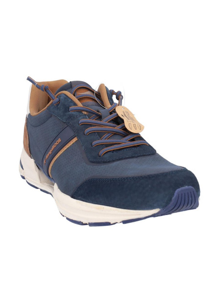 Deportivos Cordones Kangaroos Hombre Marino Camel 839-4