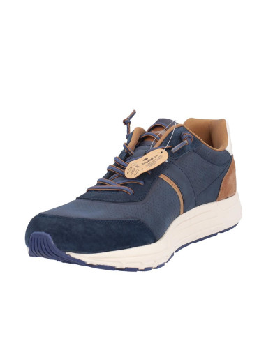Deportivos Cordones Kangaroos Hombre Marino Camel 839-4
