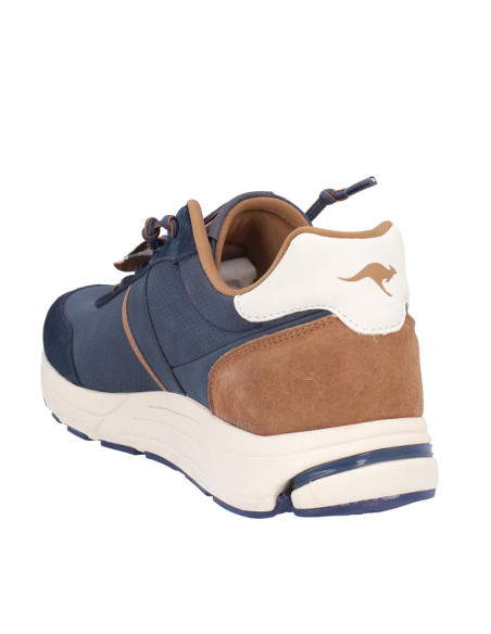 Deportivos Cordones Kangaroos Hombre Marino Camel 839-4