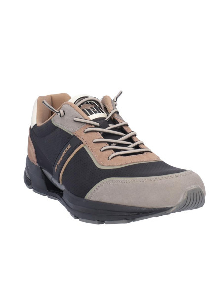 Deportivos Cordones Kangaroos Hombre Negro Gris Taupe 839-1