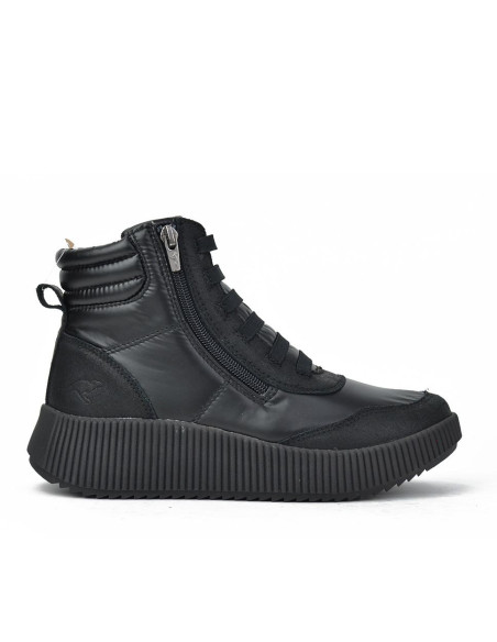 Botines Kangaroos Señora Serraje Textil Negro K12-1