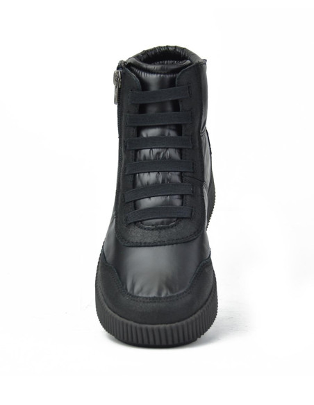 Botines Kangaroos Señora Serraje Textil Negro K12-1