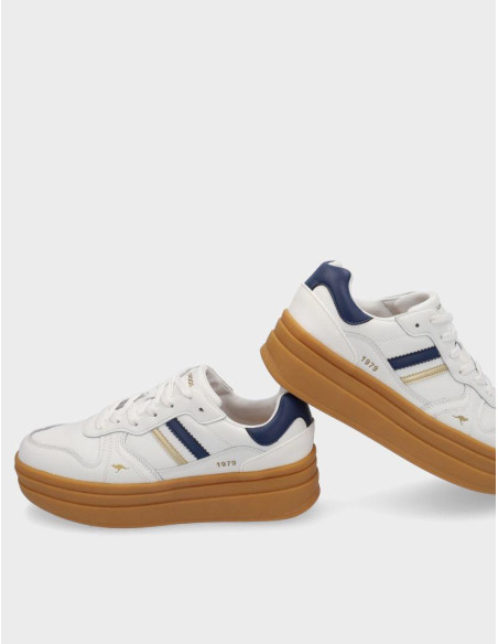 Deportivos Plataforma Kangaroos Chica Blanco K15-2
